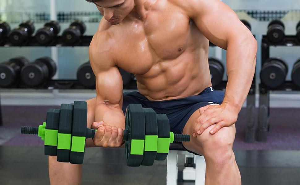 4 in 1 Adjustable Kettlebell/Dumbbell Set