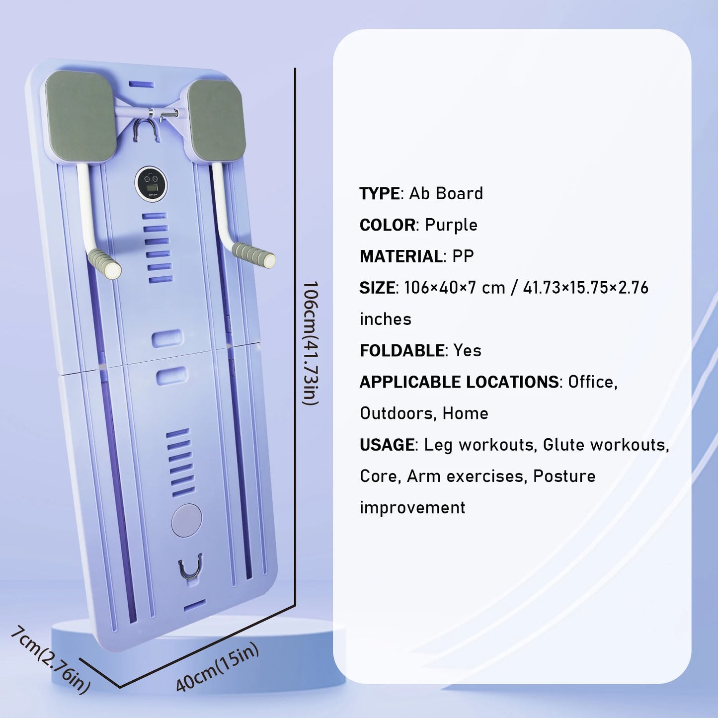 Adjustable Pilates Board