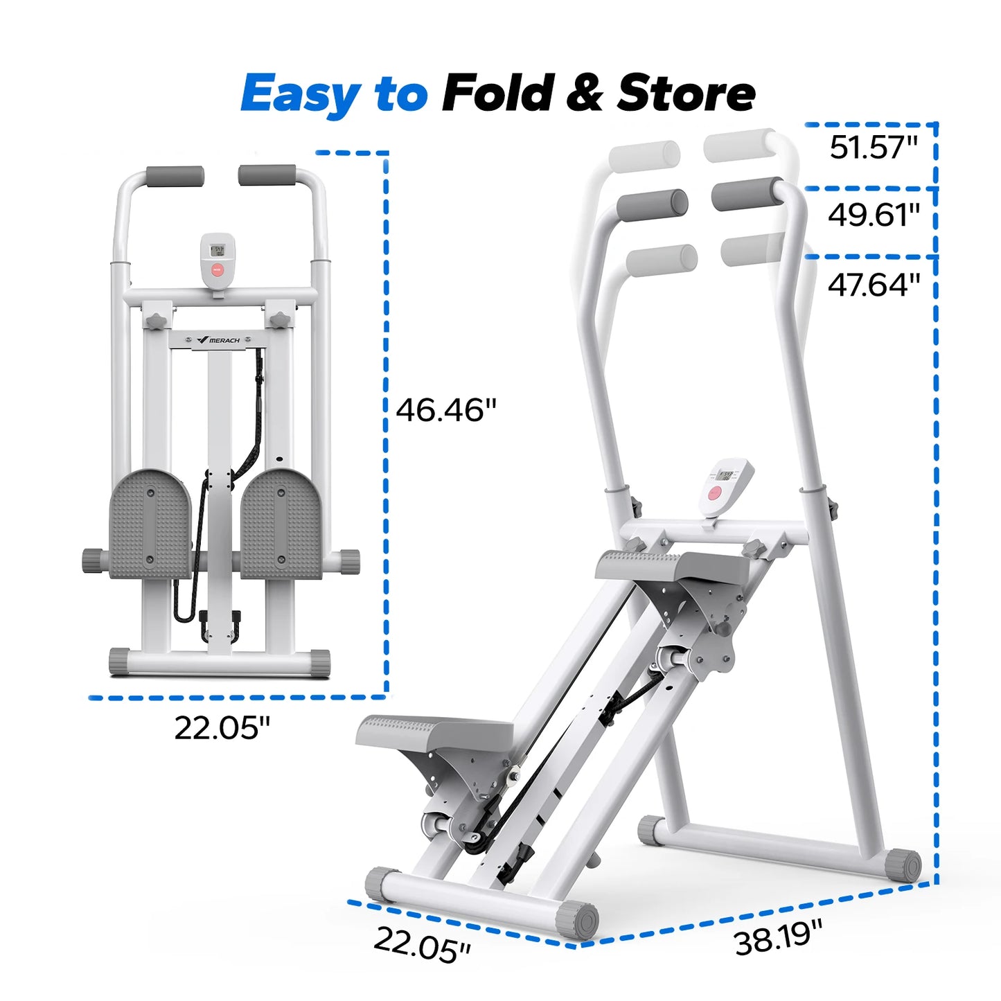 Vertical Compact Folding Exercise Climber