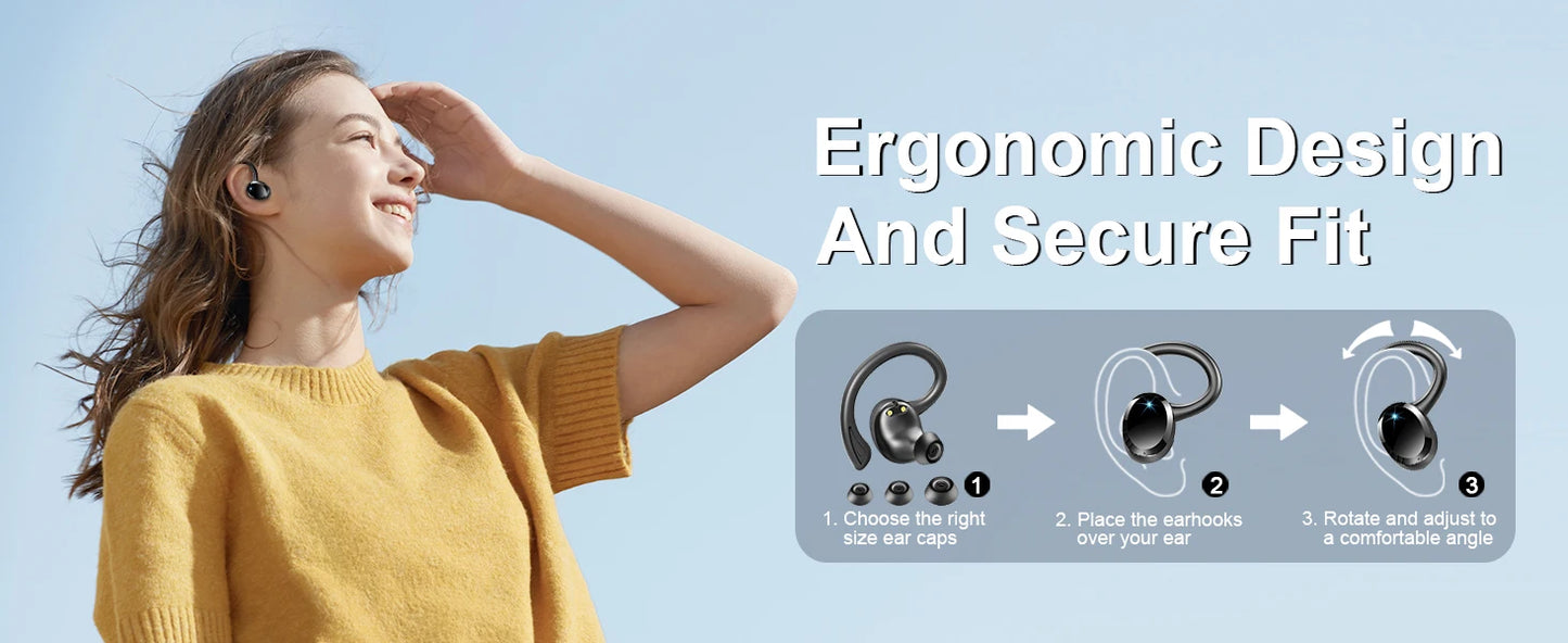Wireless Earbuds, Noise Cancelling Waterproof
