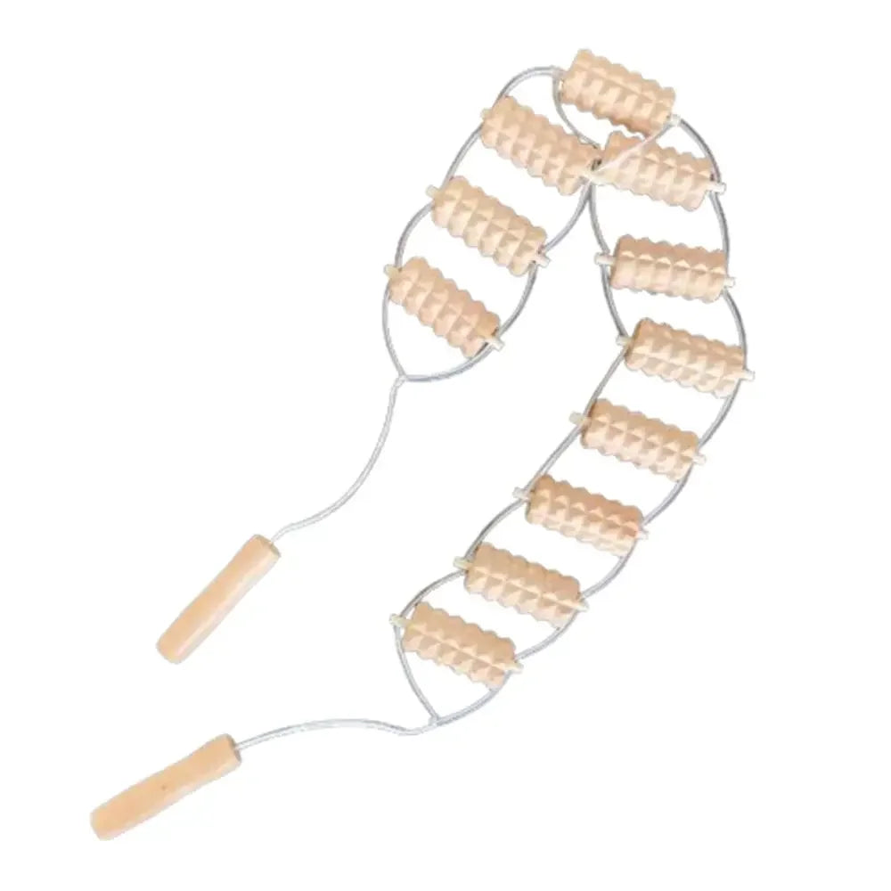 Wooden Massage Roller Rope