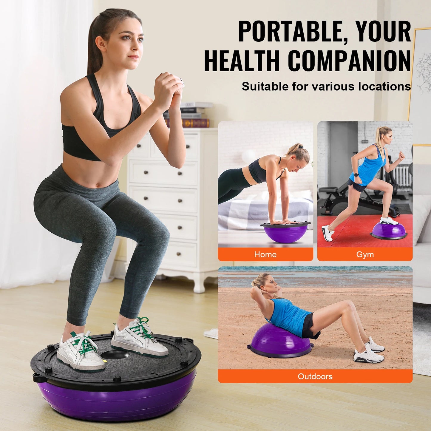 Half Exercise Ball Trainer Balance Ball