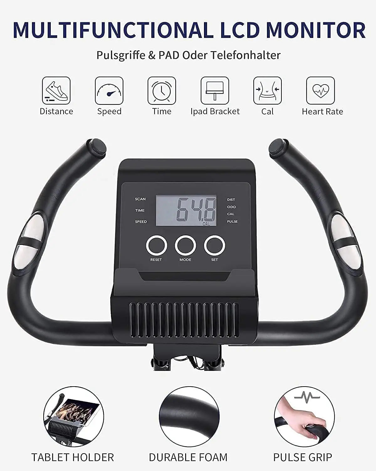 Exercise Bike Folding Magnetic Upright