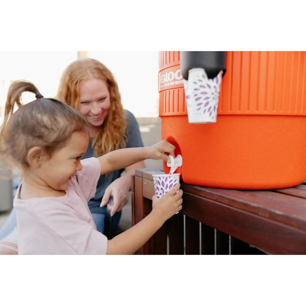 10 Gallon Water Jug with Cup Dispenser