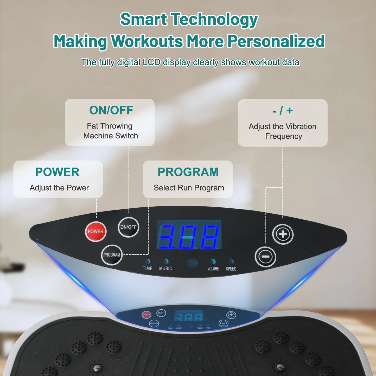 Vibration Plate Exercise Machine Fat-Burning
