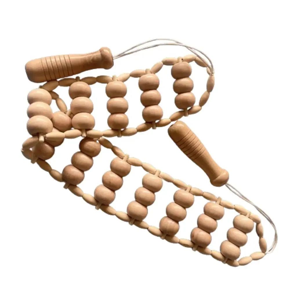 Wooden Massage Roller Rope