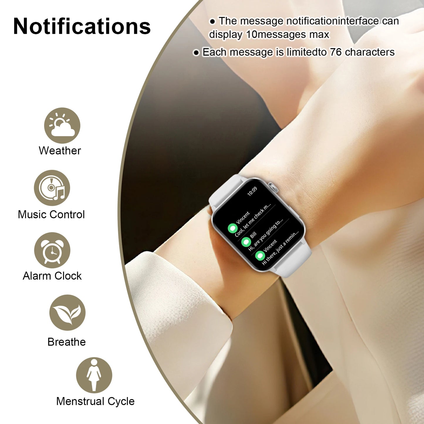Waterproof Smart Watch/ Heart Rate Monitor for Android