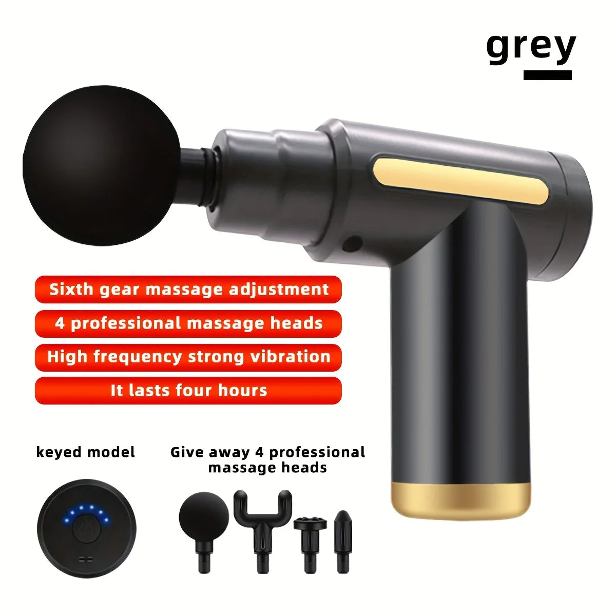 Electric massager-six adjustable levels