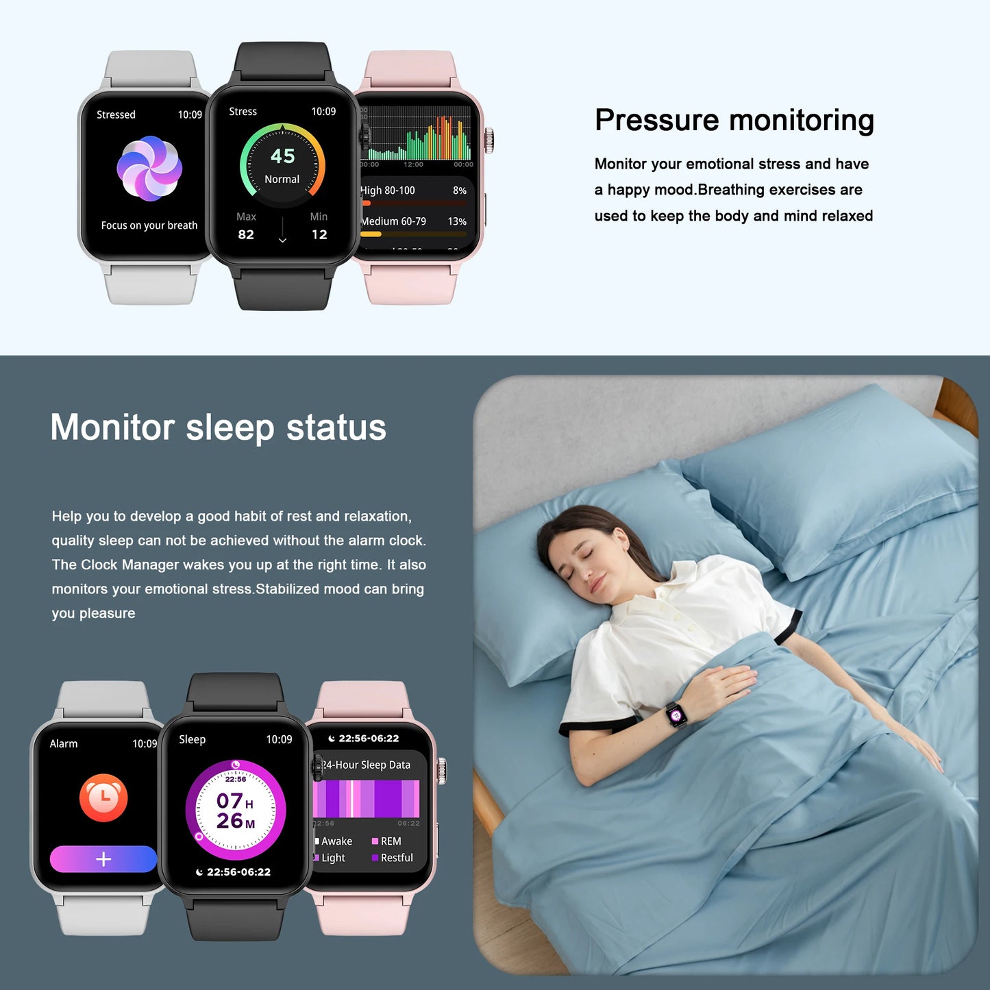 Waterproof Smart Watch/ Heart Rate Monitor for Android