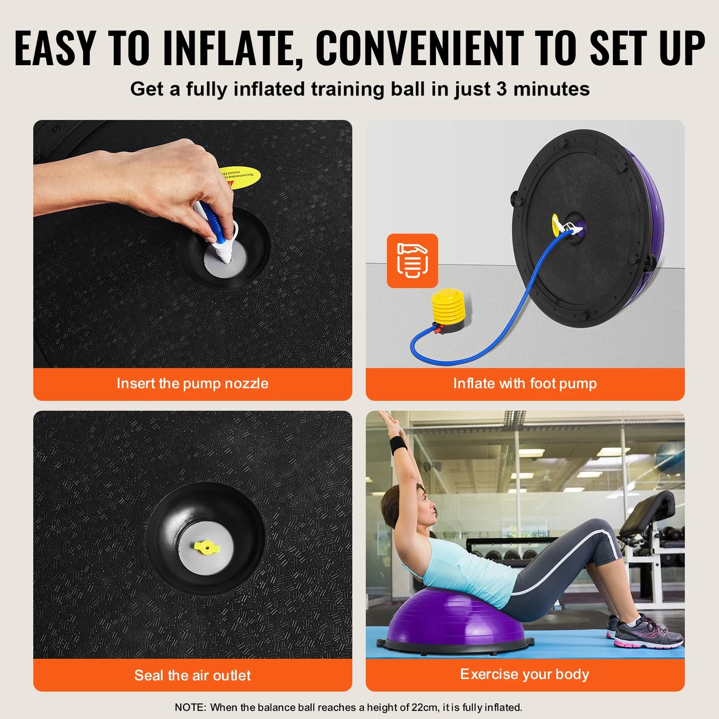 Half Exercise Ball Trainer Balance Ball