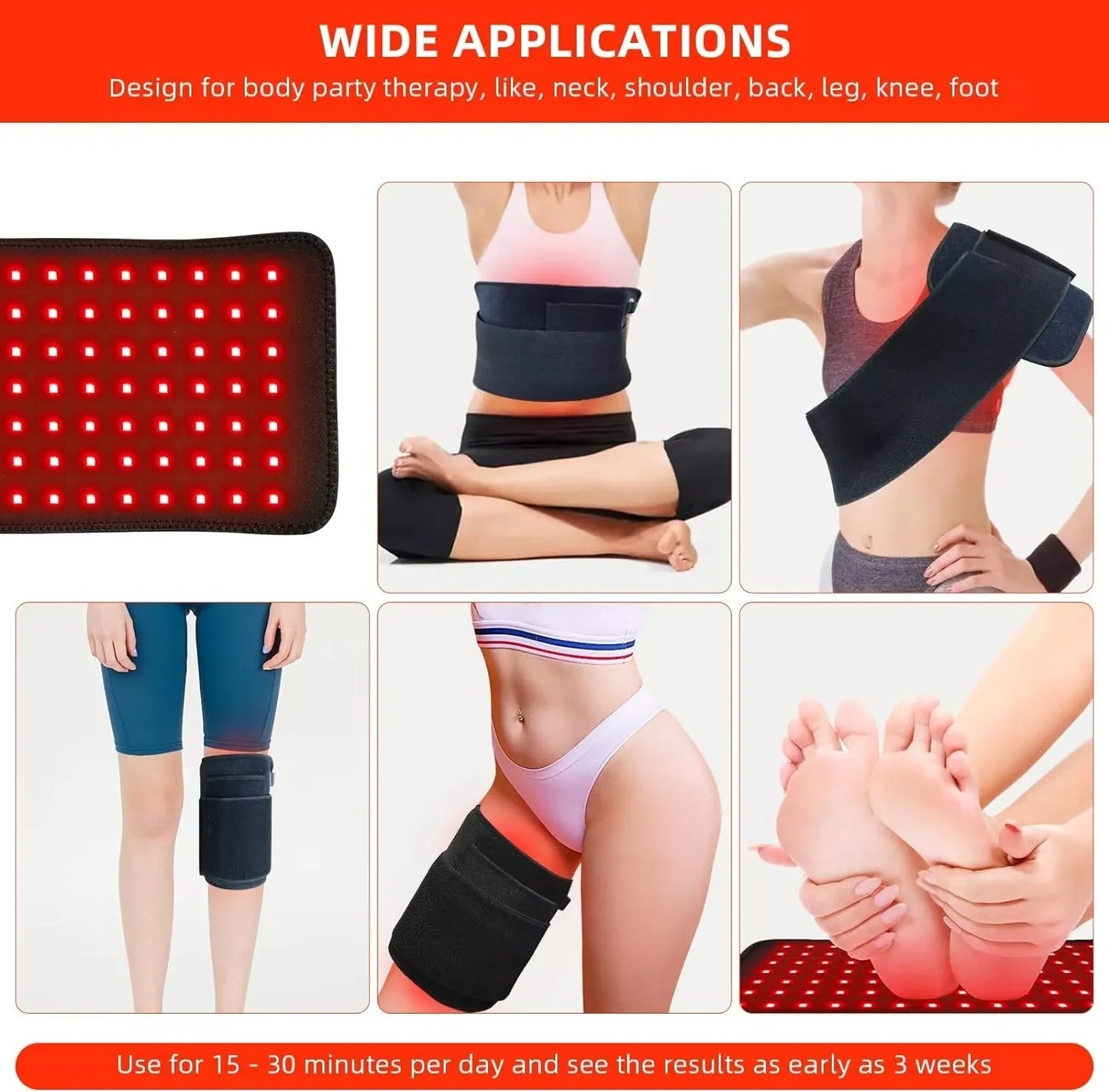 Infrared Light Therapy Pad for Body Fatigue