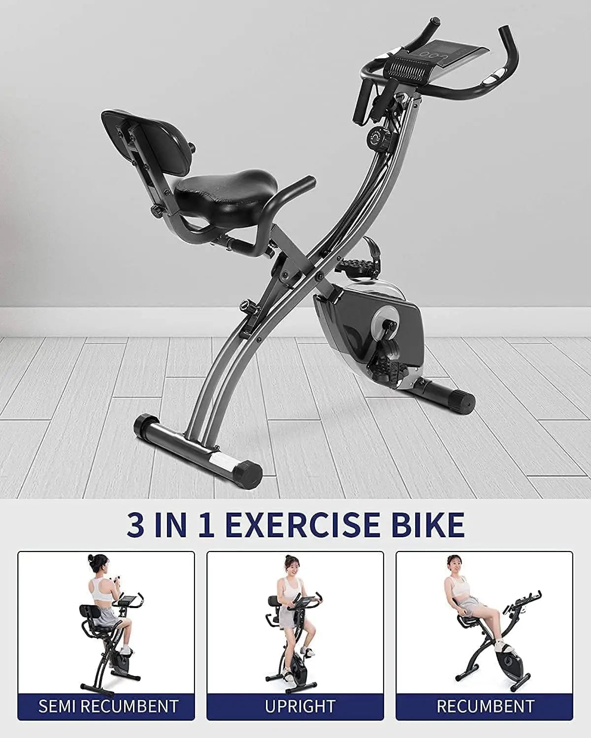 Exercise Bike Folding Magnetic Upright