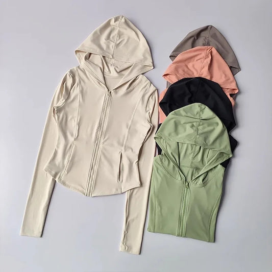Women Hooded  Running Jackets