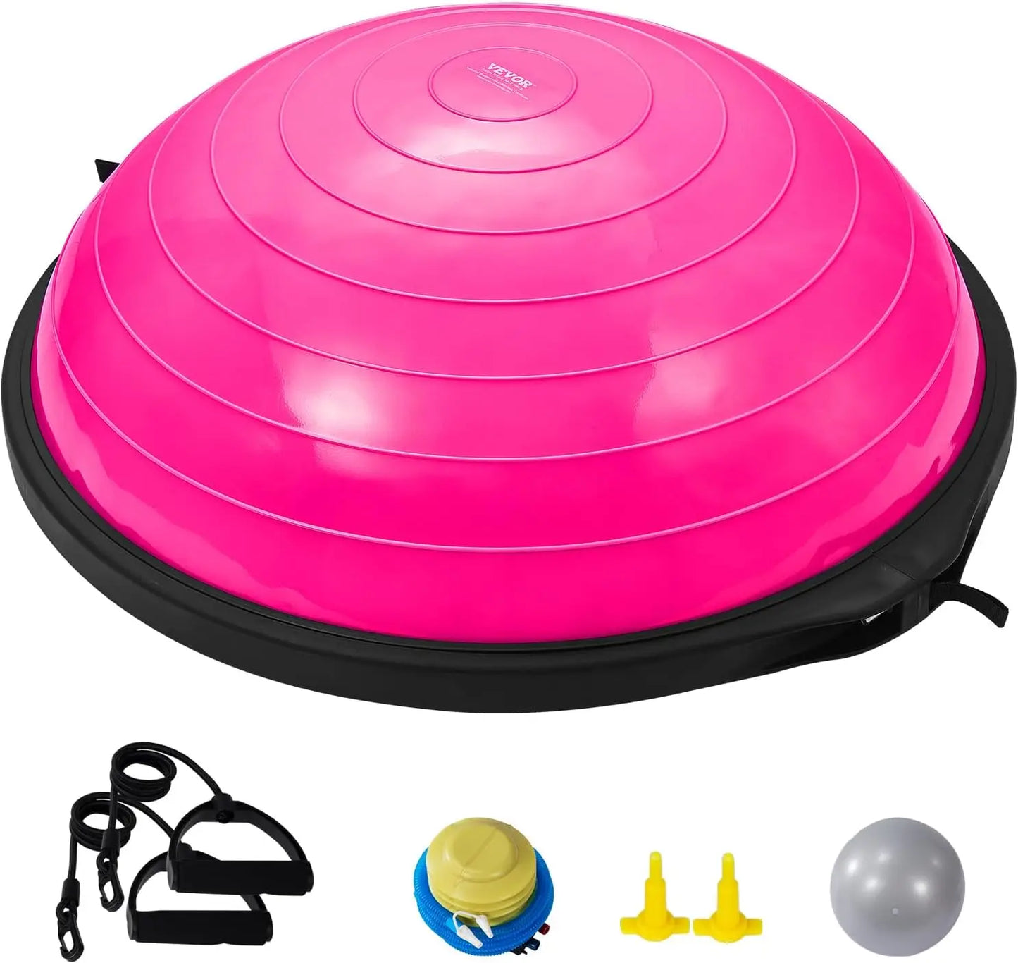 Half Exercise Ball Trainer with Resistance Band
