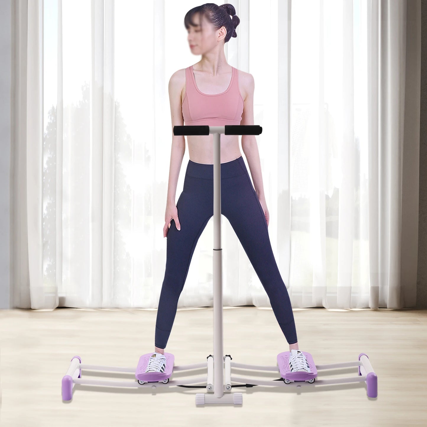 Ski Thin Legs Hip Exerciser Pink/Purple