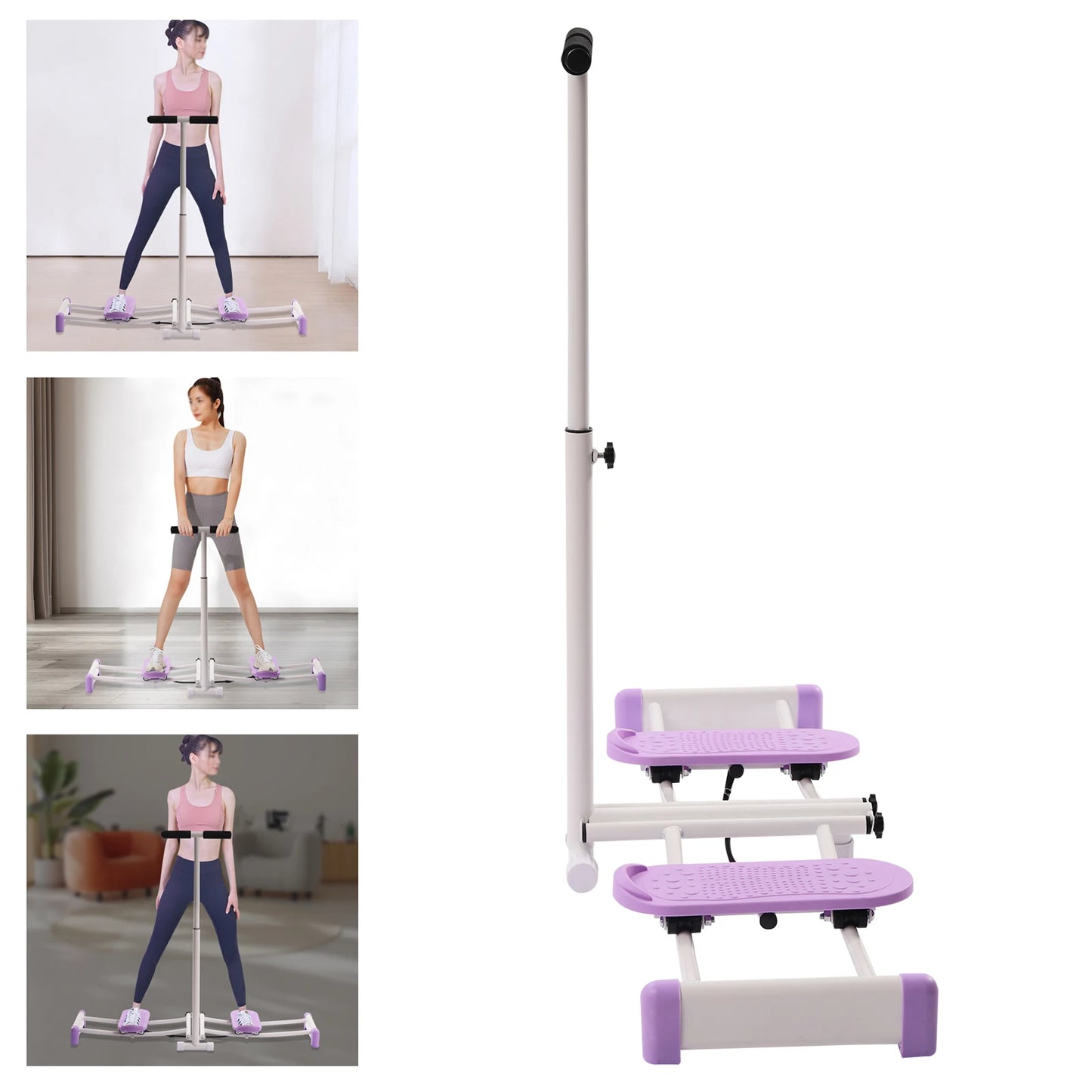 Ski Thin Legs Hip Exerciser Pink/Purple