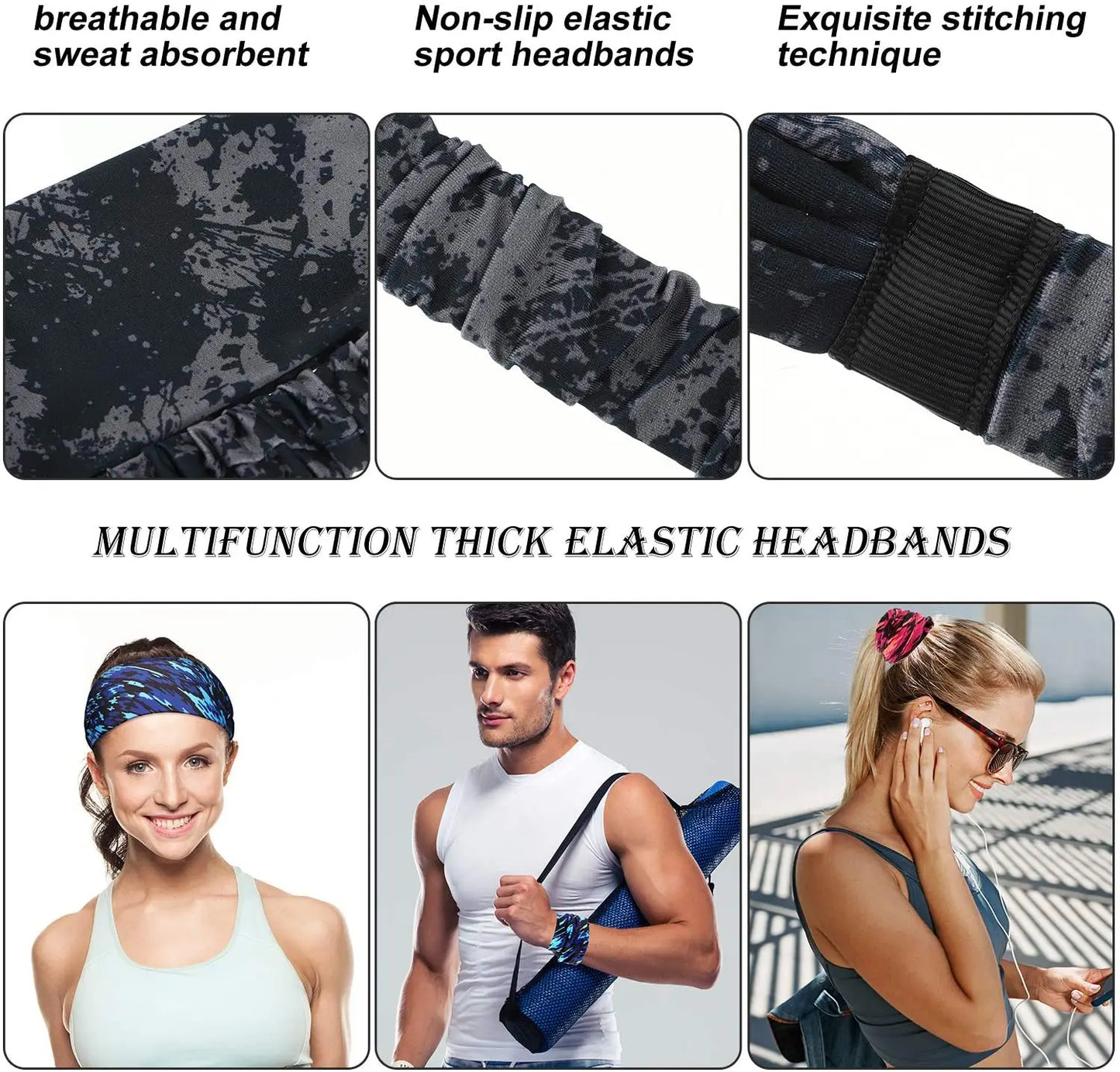 Moisture Wicking Workout Sweatband