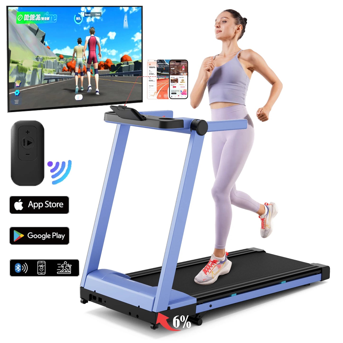 3.5HP Foldable Incline Treadmill /Walking Pad