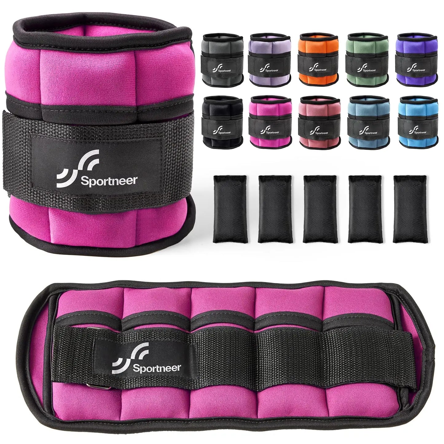 Adjustable Ankle Weights 1Pair 10lb