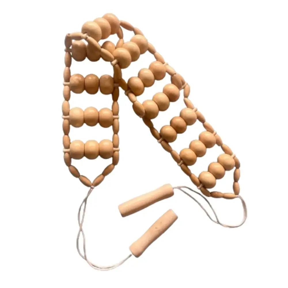 Wooden Massage Roller Rope