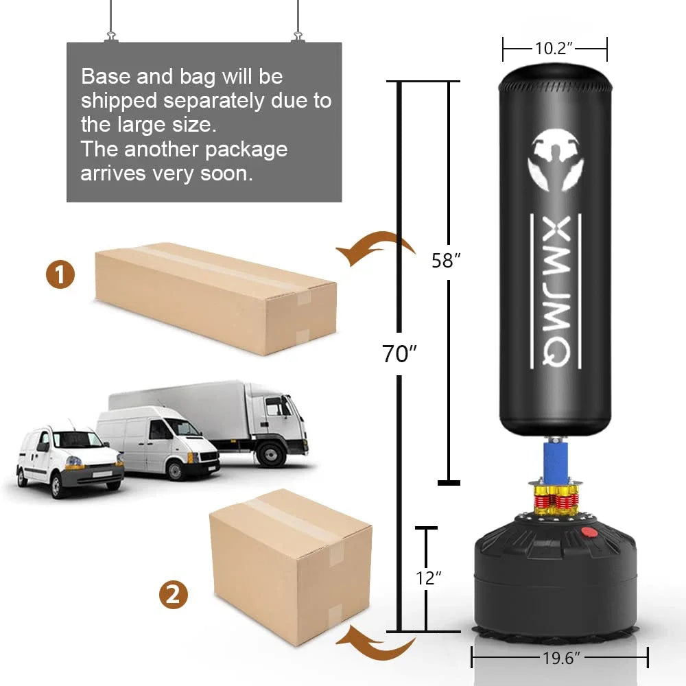 Standing sandbag, boxing bag with suction cup