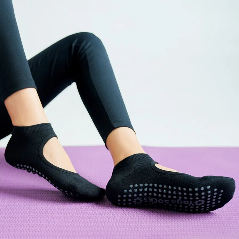 1 Pair Anti-Slip Breathable Pilates Socks