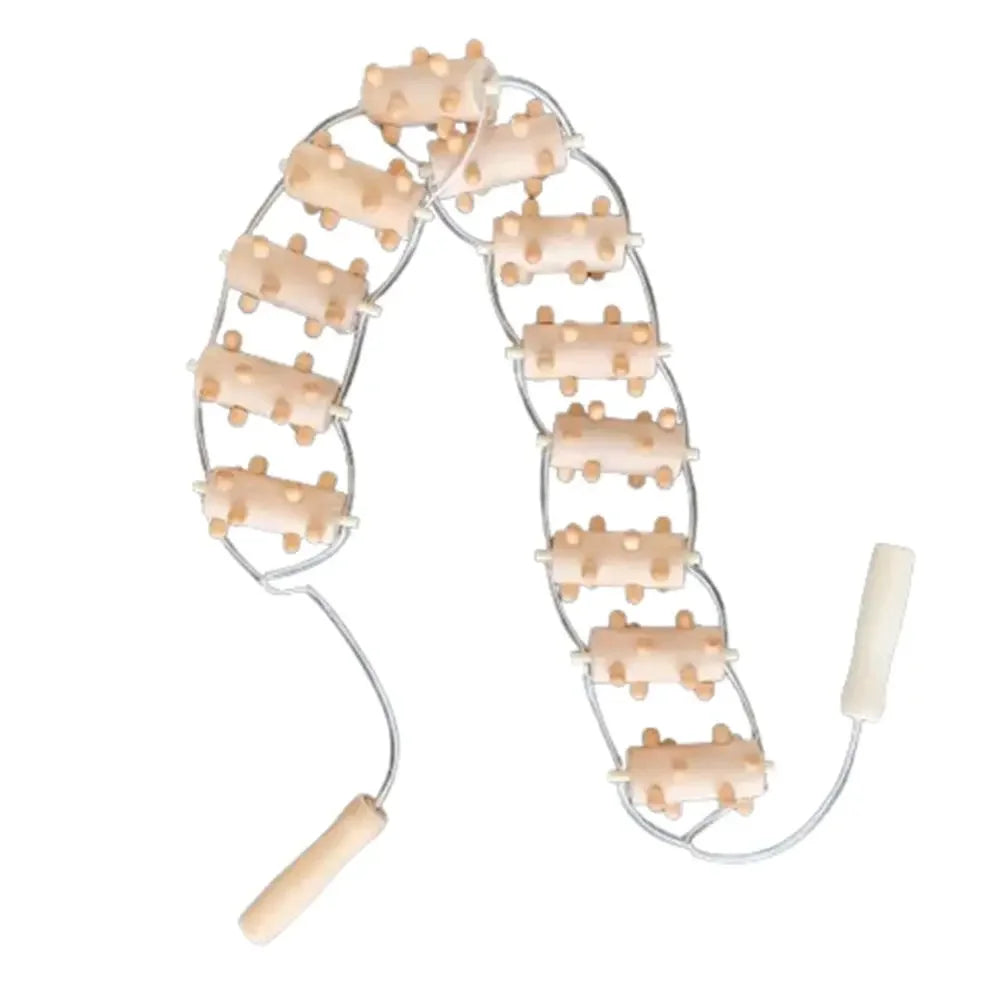 Wooden Massage Roller Rope