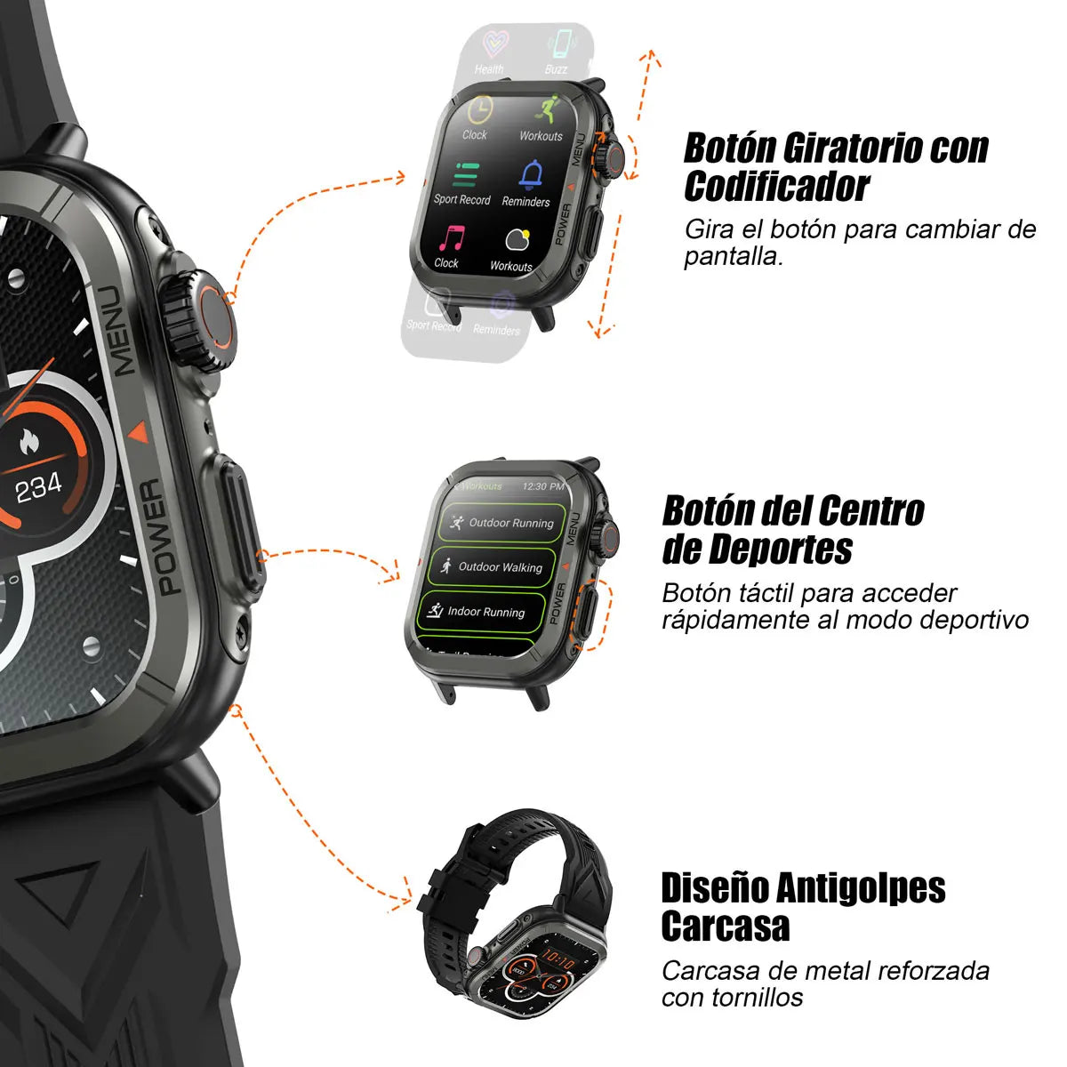 Waterproof Smartwatch Bluetooth Calling Fitness Tracking