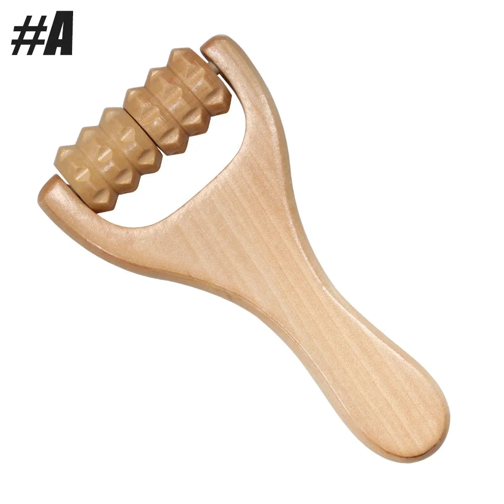 1Pcs Wooden Massage Roller