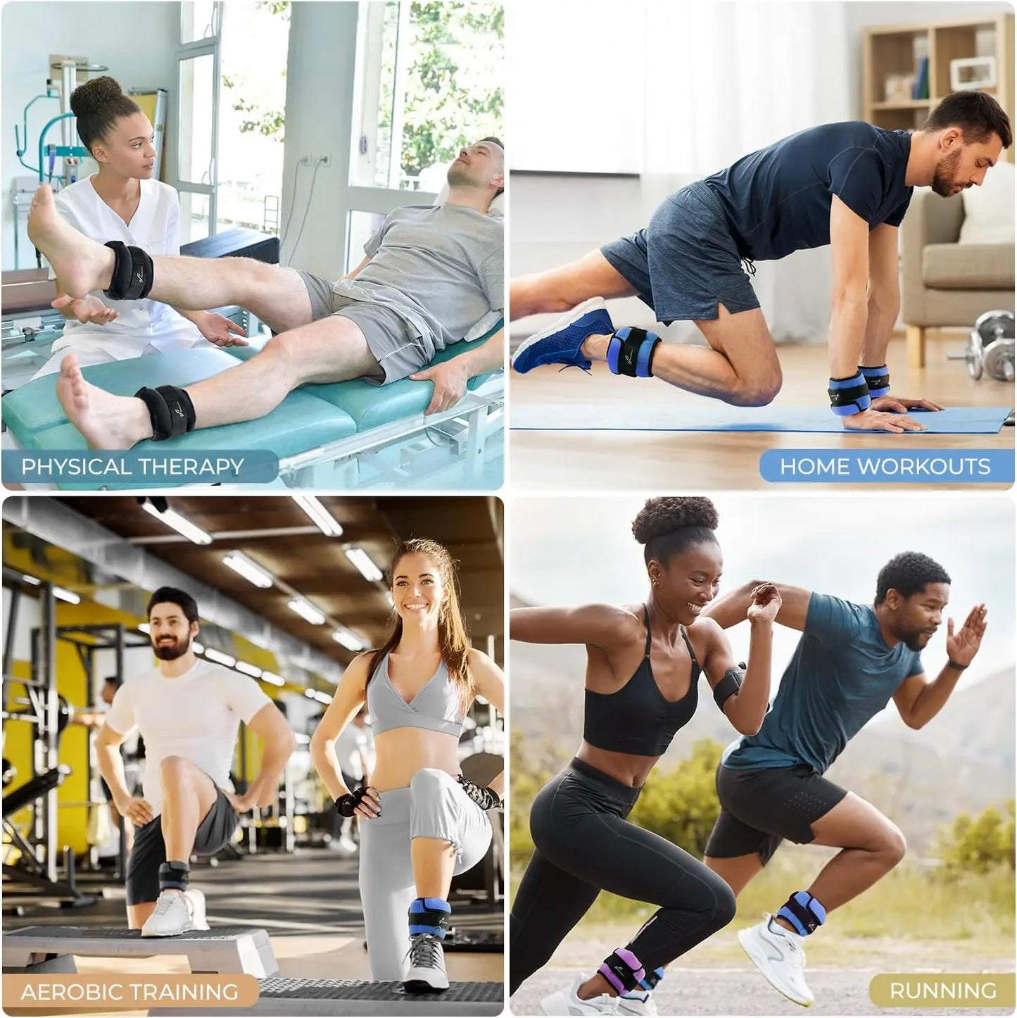 Adjustable Wrist and Ankle Weights 1-10 lbs