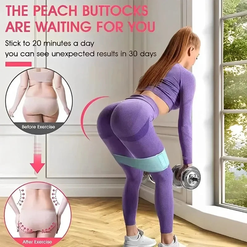 3Pcs Fabric Resistance Hip Booty Bands