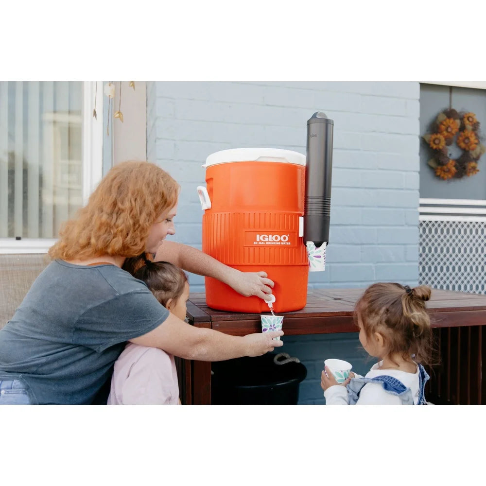 10 Gallon Water Jug with Cup Dispenser