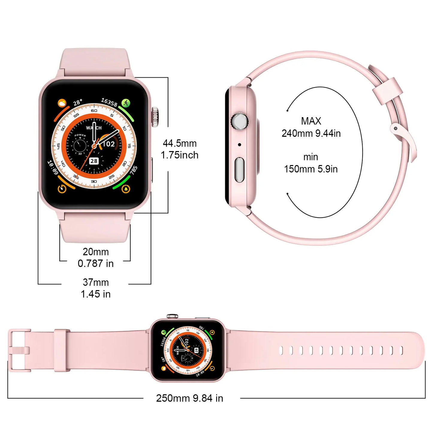 Smartwatch Blood Oxygen 100+ Sports Modes
