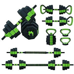 4 in 1 Adjustable Kettlebell/Dumbbell Set