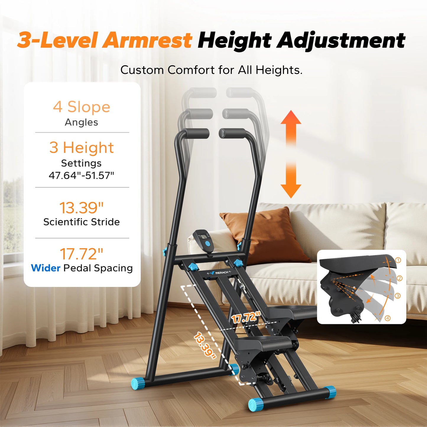 Vertical Compact Folding Exercise Climber