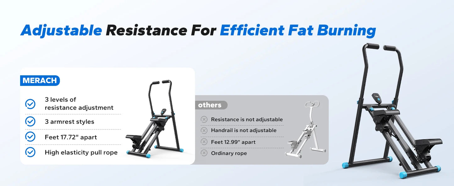 Vertical Compact Folding Exercise Climber