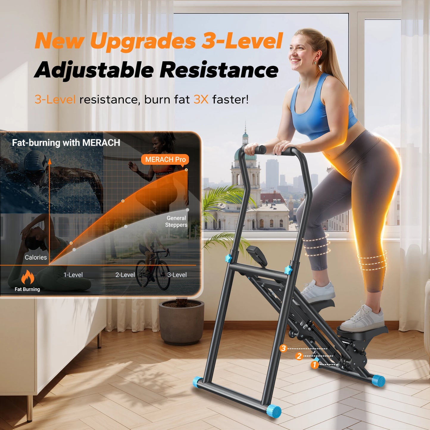Vertical Compact Folding Exercise Climber
