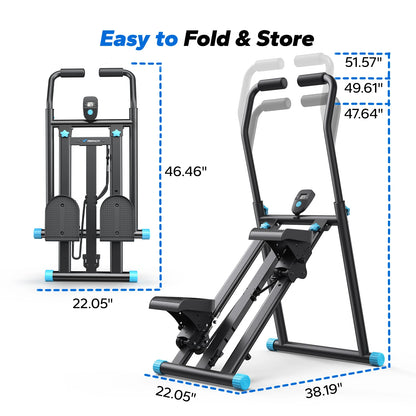 Vertical Compact Folding Exercise Climber
