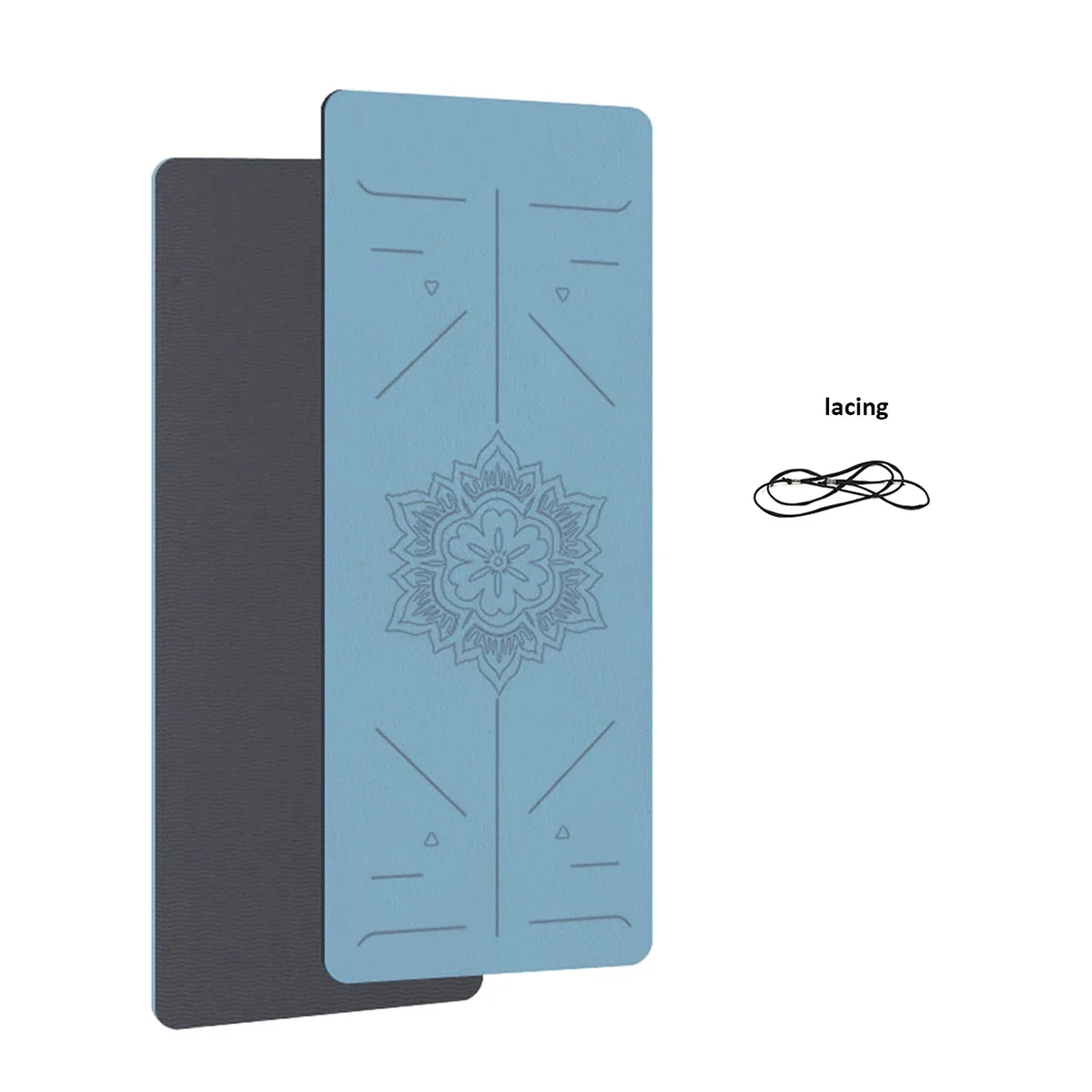 TPE Yoga mat with guide lines