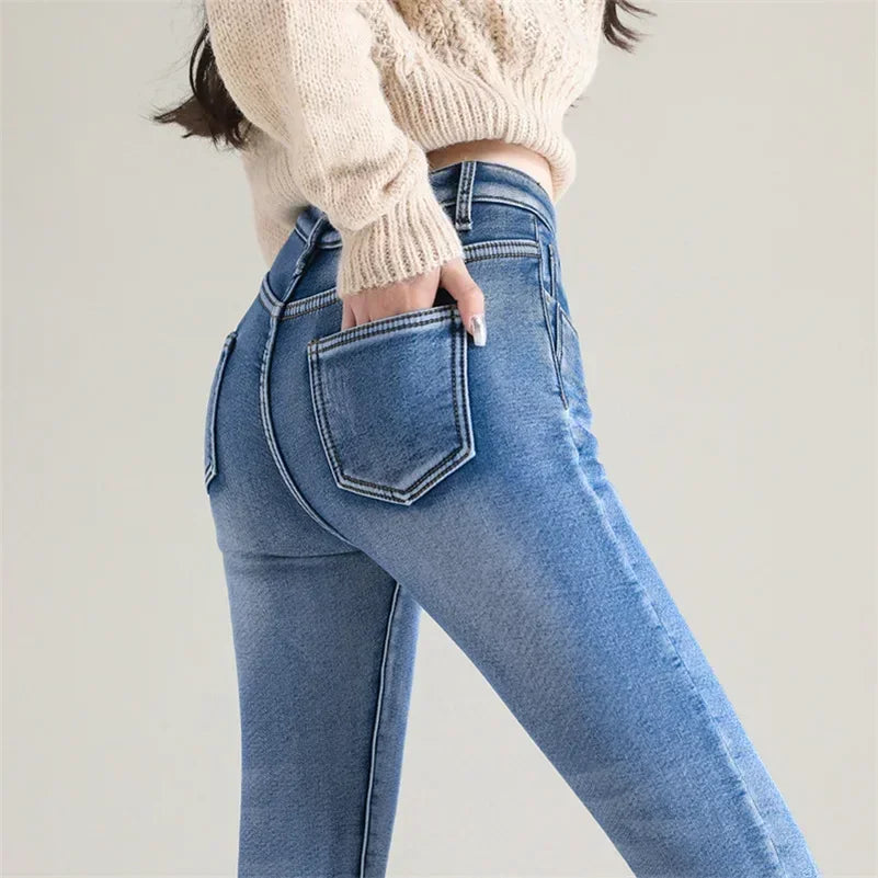 Women Thermal Skinny Jeans