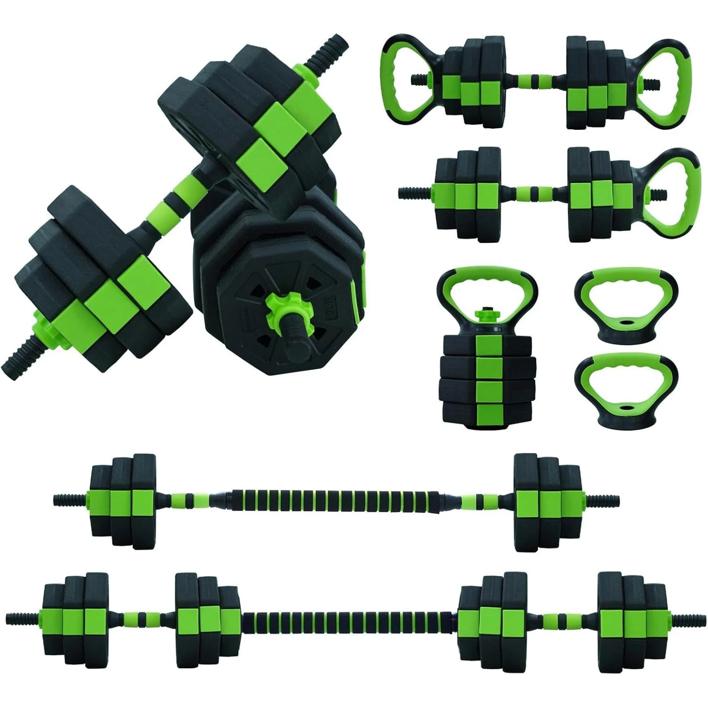 4 in 1 Adjustable Kettlebell/Dumbbell Set