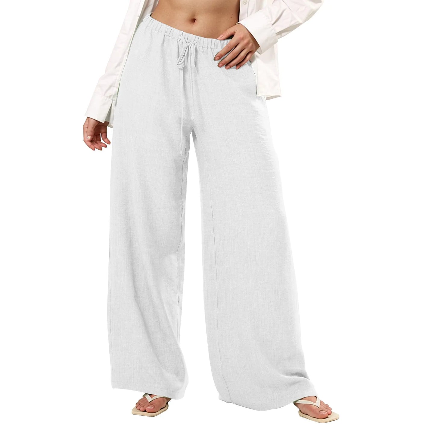 Casual Wide Leg Trousers