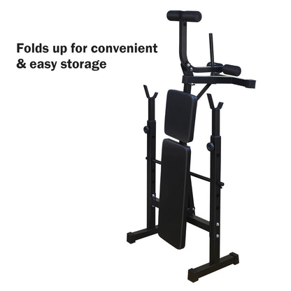 Weight Bench Press Set with Squat Rack