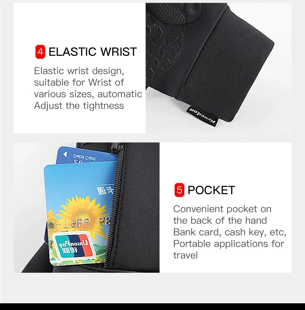 cold weather, windproof, waterproof gloves