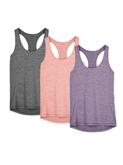 3 Pcs  Yoga Tops Quick Dry