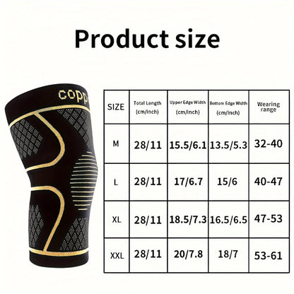 2-Pack Copper Ion Sports Knee Pads