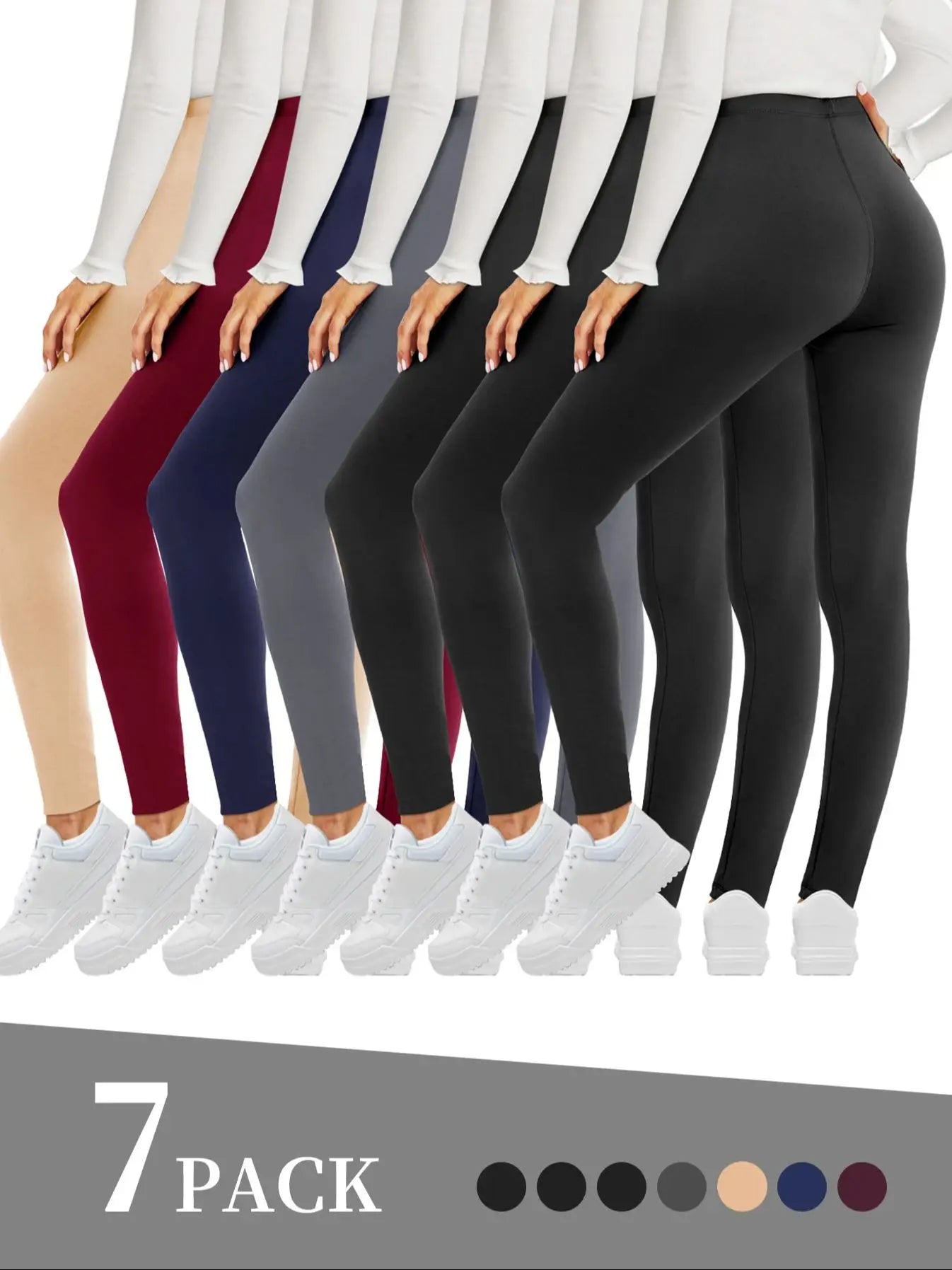 7 Pack Butt Lift Tummy Control  Leggings