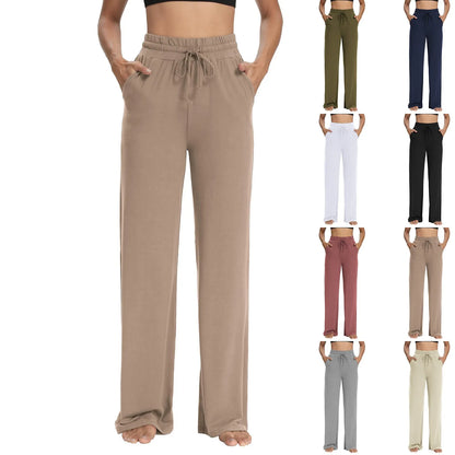 Wide Leg Yoga Pants with Pockets