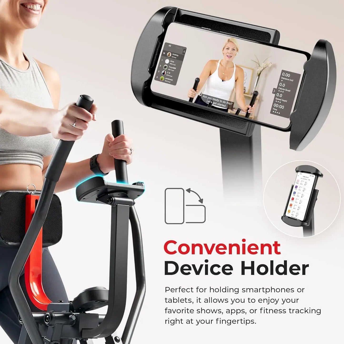 Foldable Smart Air Walk Elliptical