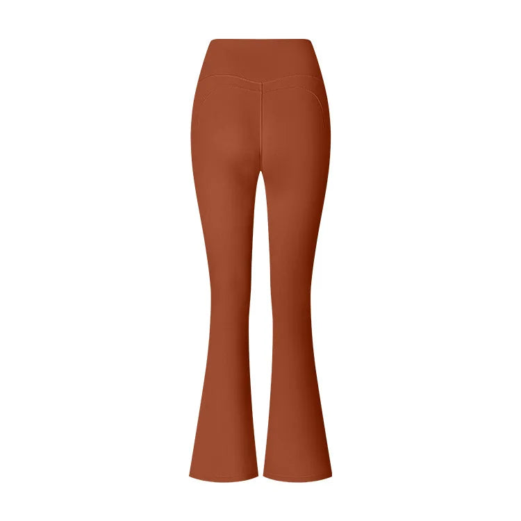 Women High Waist Tummy Control Flared Leggings